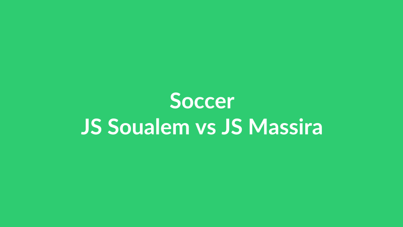 JS Soualem vs JS Massira