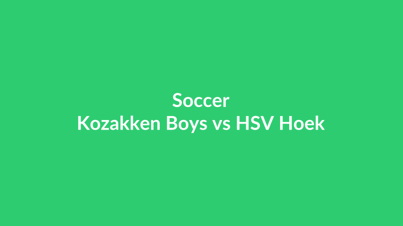 Kozakken Boys vs HSV Hoek