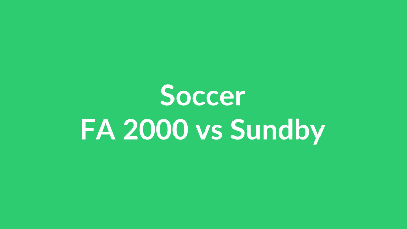 FA 2000 vs Sundby