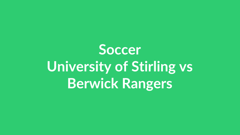 University of Stirling vs Berwick Rangers