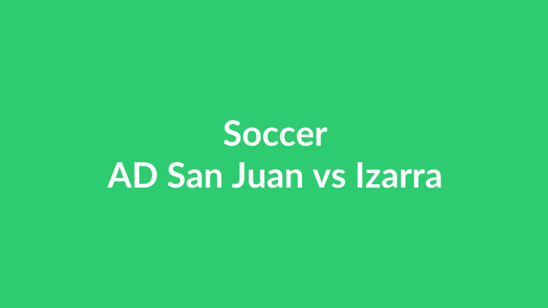 AD San Juan vs Izarra