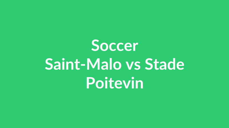 Saint-Malo vs Stade Poitevin
