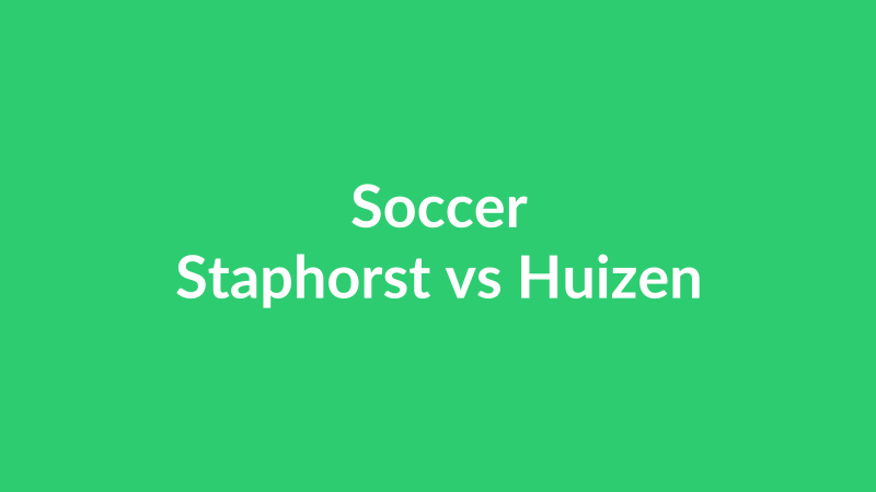 Staphorst vs Huizen