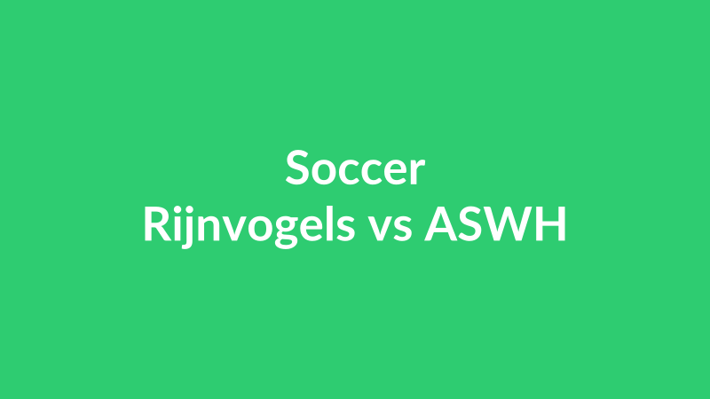 Rijnvogels vs ASWH