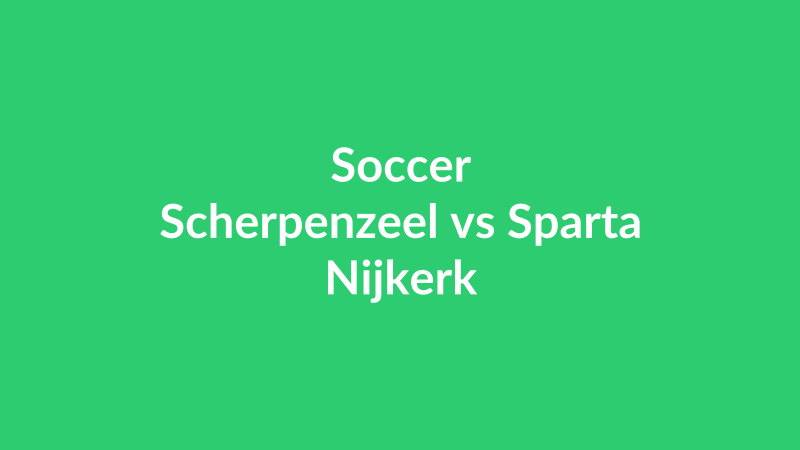 Scherpenzeel vs Sparta Nijkerk