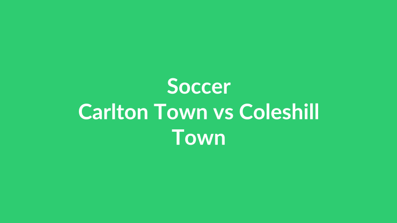 Carlton Town vs Coleshill Town