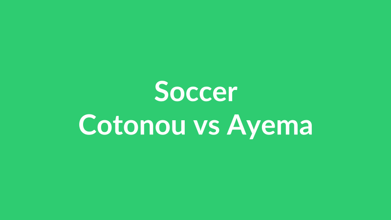 Cotonou vs Ayema