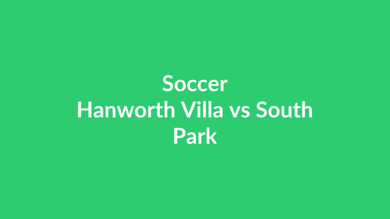Hanworth Villa vs South Park