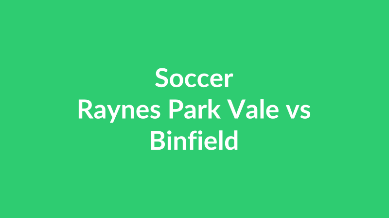 Raynes Park Vale vs Binfield