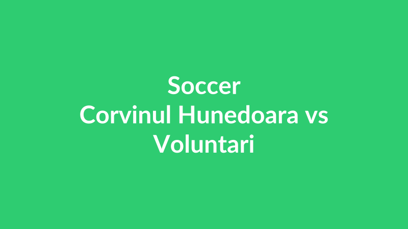 Corvinul Hunedoara vs Voluntari