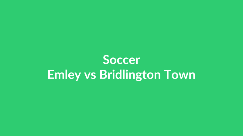 Emley vs Bridlington Town
