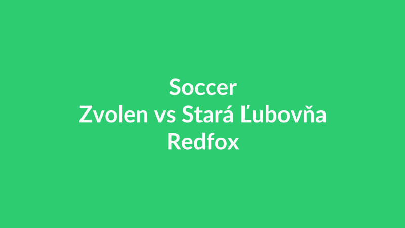 Zvolen vs Stará Ľubovňa Redfox