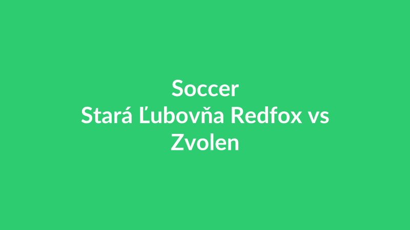 Stará Ľubovňa Redfox vs Zvolen