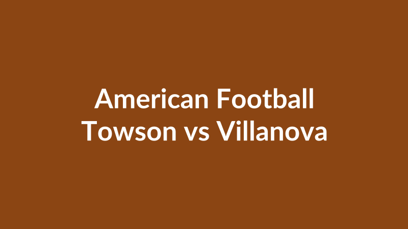Towson vs Villanova