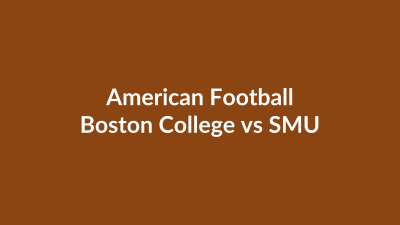 Boston College vs SMU