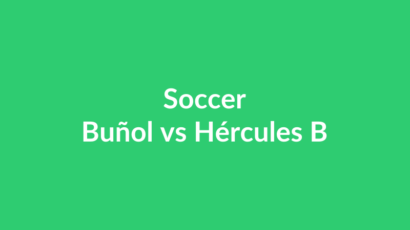 Buñol vs Hércules B