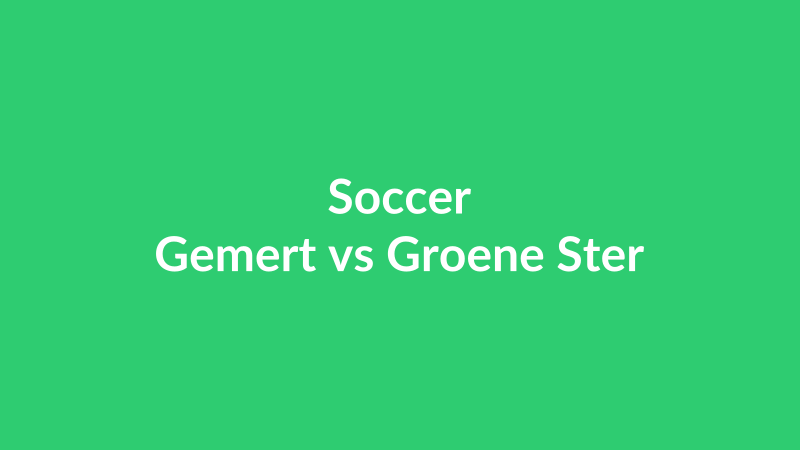 Gemert vs Groene Ster