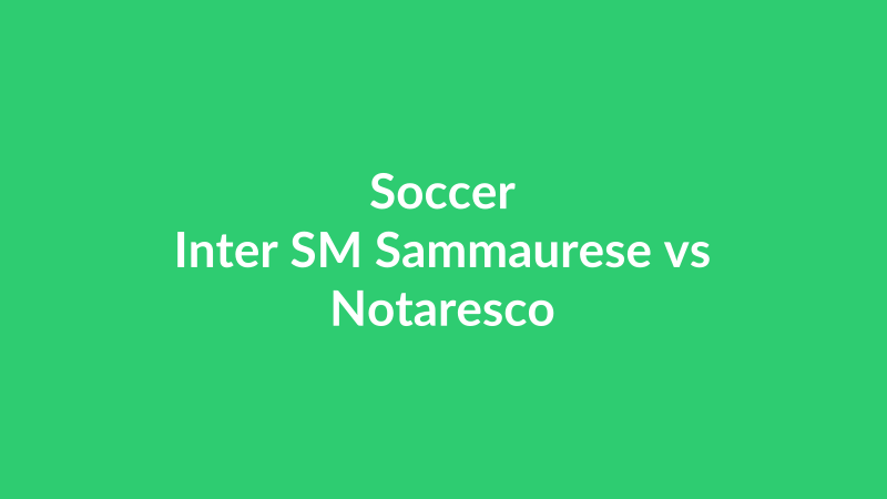Inter SM Sammaurese vs Notaresco
