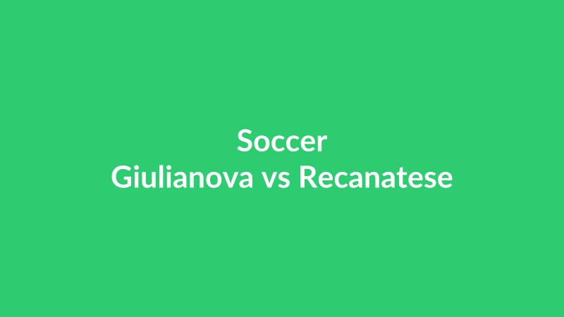 Giulianova vs Recanatese