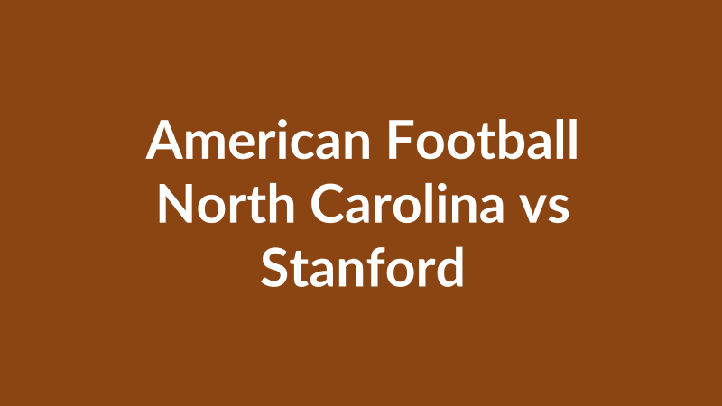 North Carolina vs Stanford