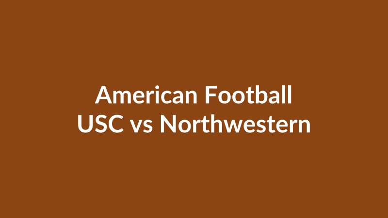 USC vs Northwestern