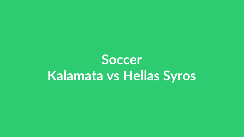 Kalamata vs Hellas Syros