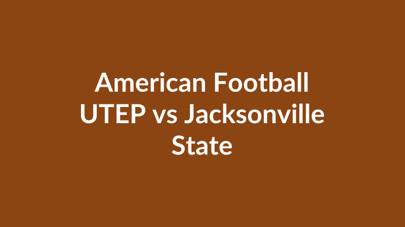 UTEP vs Jacksonville State