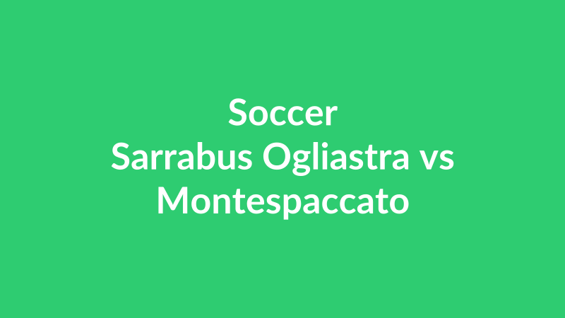 Sarrabus Ogliastra vs Montespaccato