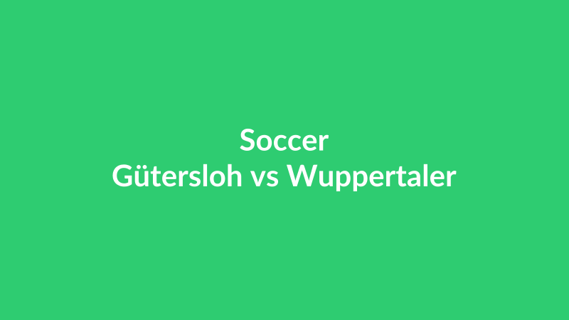 Gütersloh vs Wuppertaler