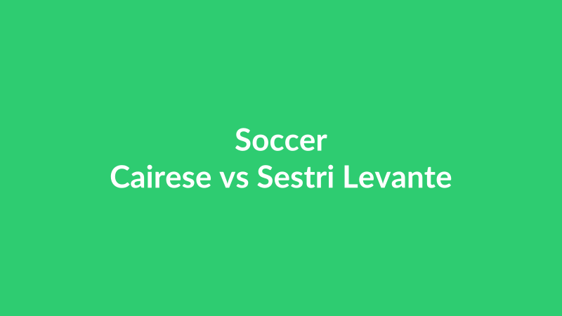 Cairese vs Sestri Levante