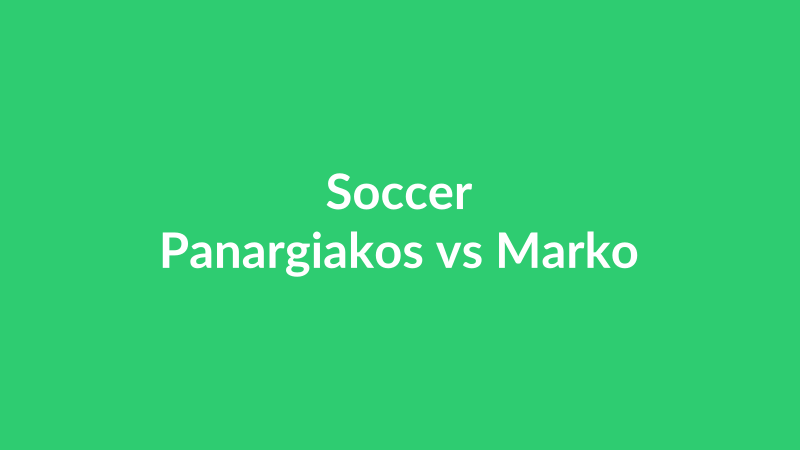 Panargiakos vs Marko