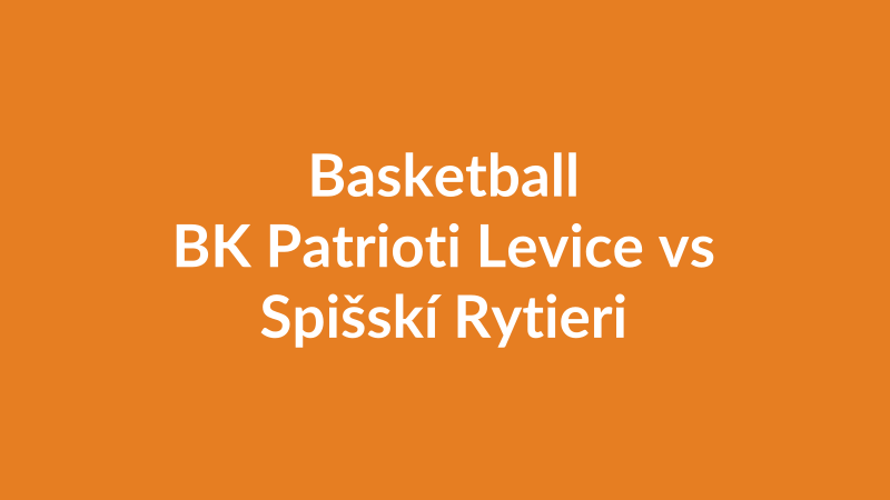 BK Patrioti Levice vs Spišskí Rytieri