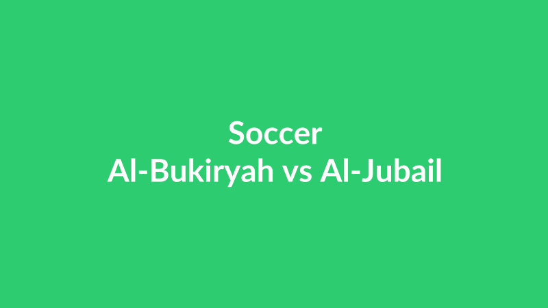 Al-Bukiryah vs Al-Jubail