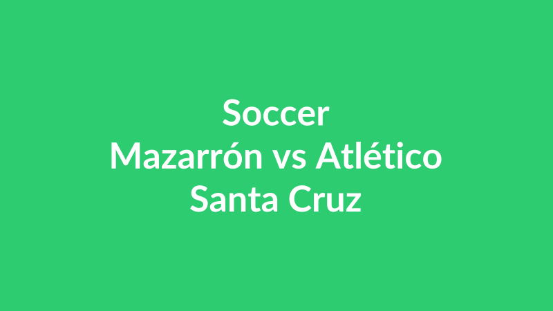 Mazarrón vs Atlético Santa Cruz