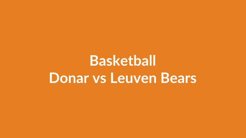 Donar vs Leuven Bears