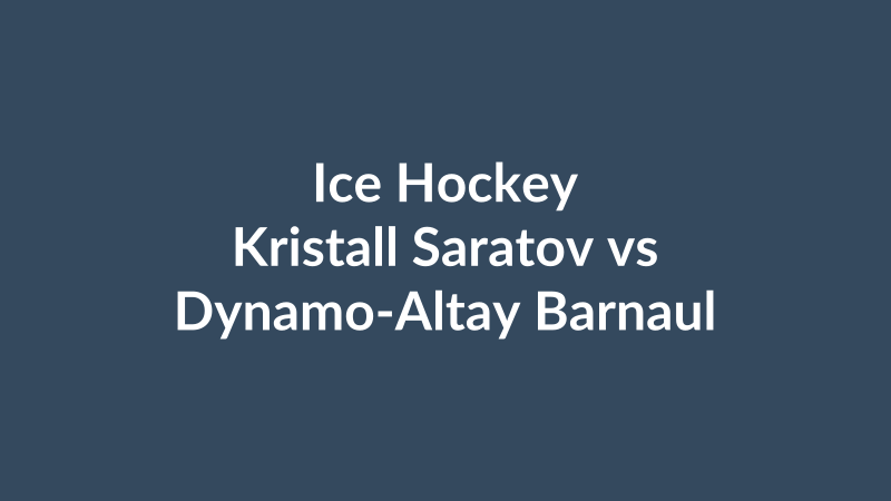 Kristall Saratov vs Dynamo-Altay Barnaul
