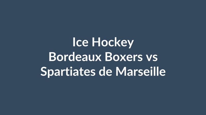 Bordeaux Boxers vs Spartiates de Marseille