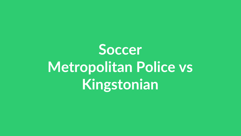 Metropolitan Police vs Kingstonian