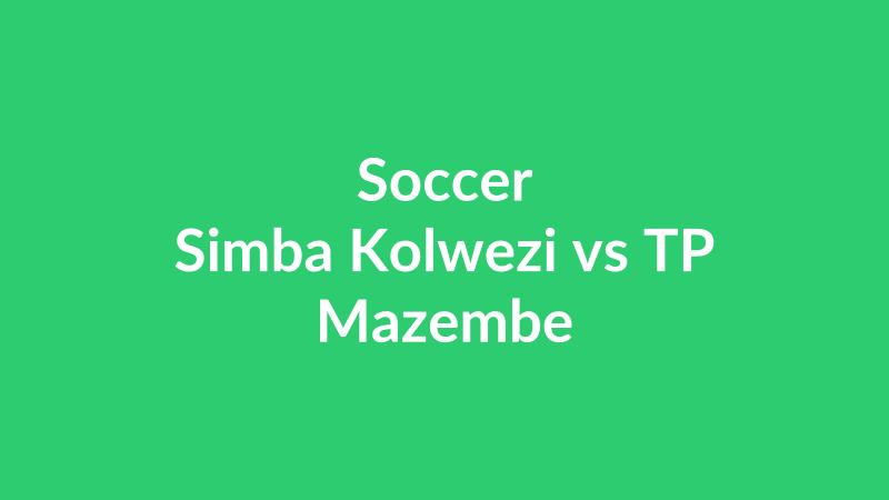 Simba Kolwezi vs TP Mazembe