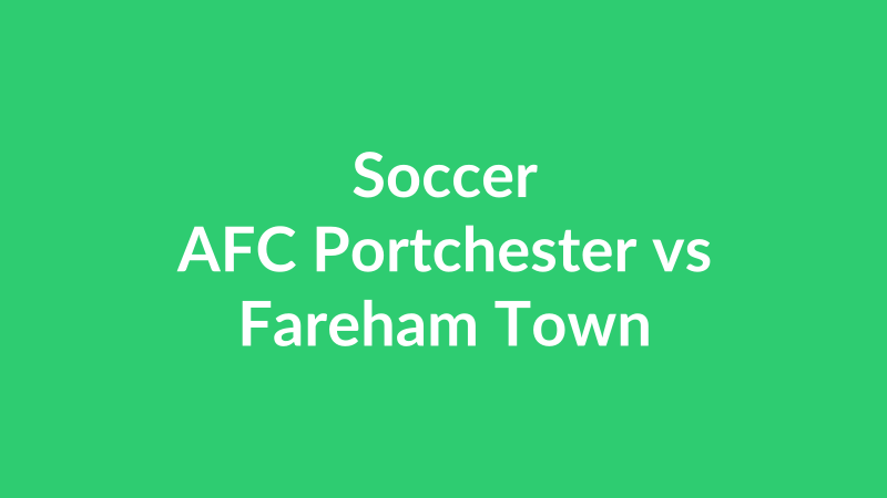 AFC Portchester vs Fareham Town