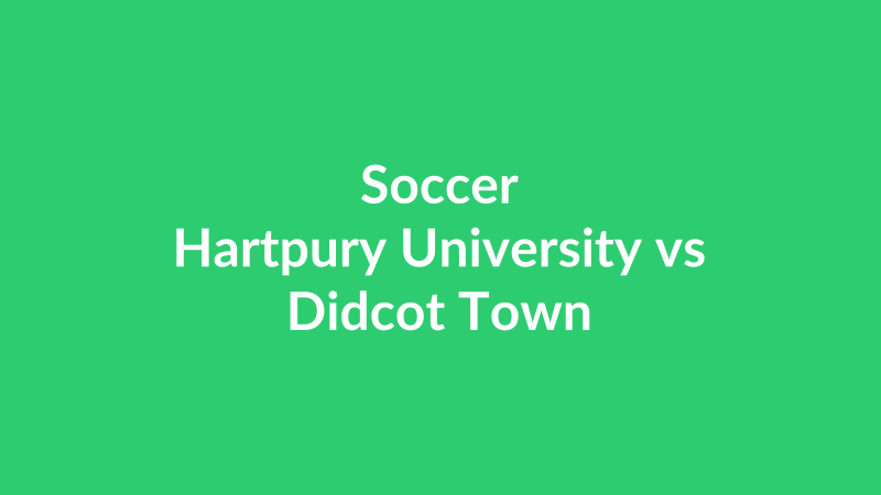 Hartpury University vs Didcot Town