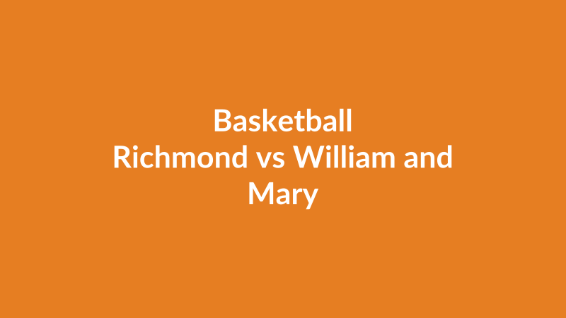 Richmond vs William and Mary
