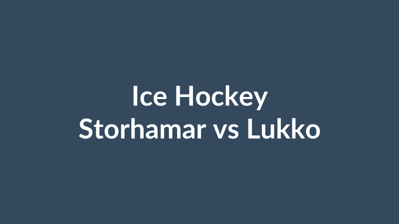 Storhamar vs Lukko