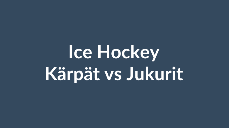 Kärpät vs Jukurit