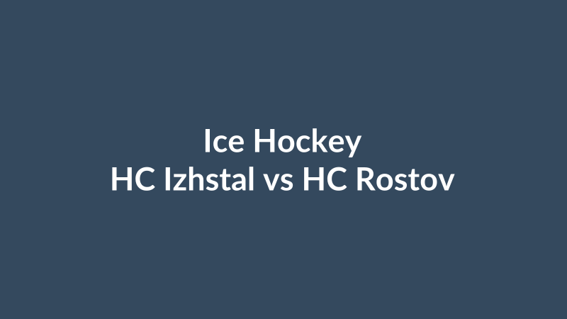 HC Izhstal vs HC Rostov