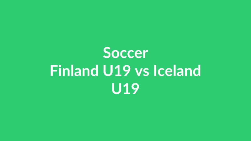 Finland U19 vs Iceland U19